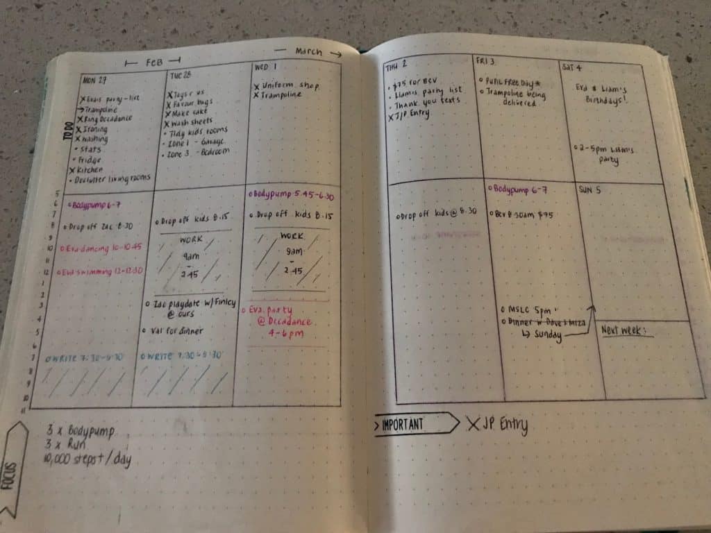 Beautiful and Productive Bullet Journal Weekly Spreads